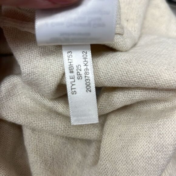 J. crew Factory BH753 Cream Cotton sweater-polo size Large NWOT - Picture 7 of 7